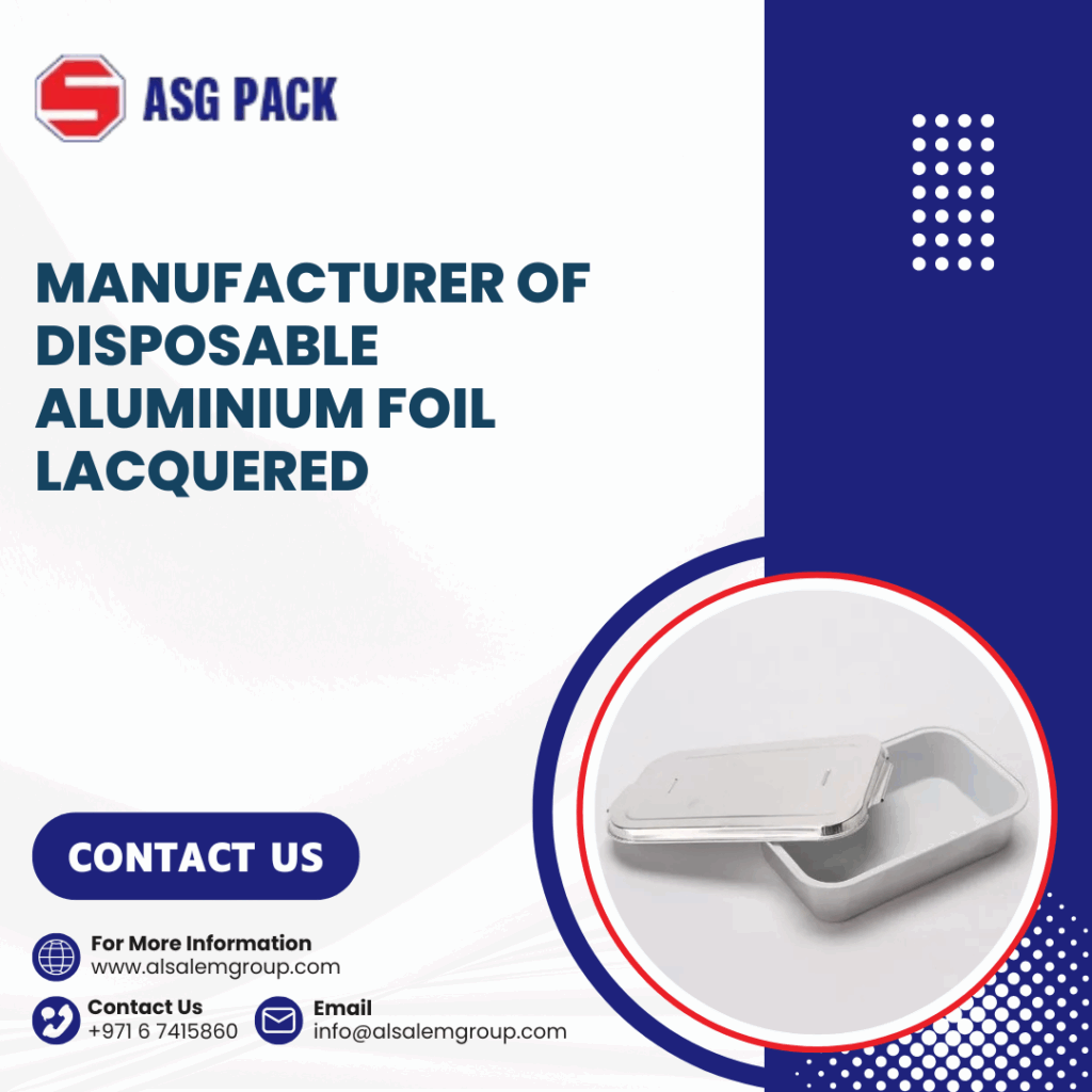 Manufacturer of Disposable Aluminium Foil Lacquered