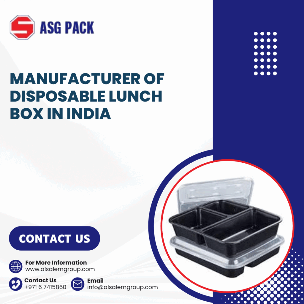 Manufacturer of Disposable Lunch Box in India
