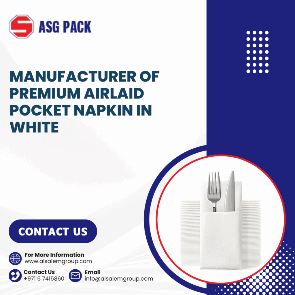 Manufacturer of Premium Airlaid Pocket Napkin in White